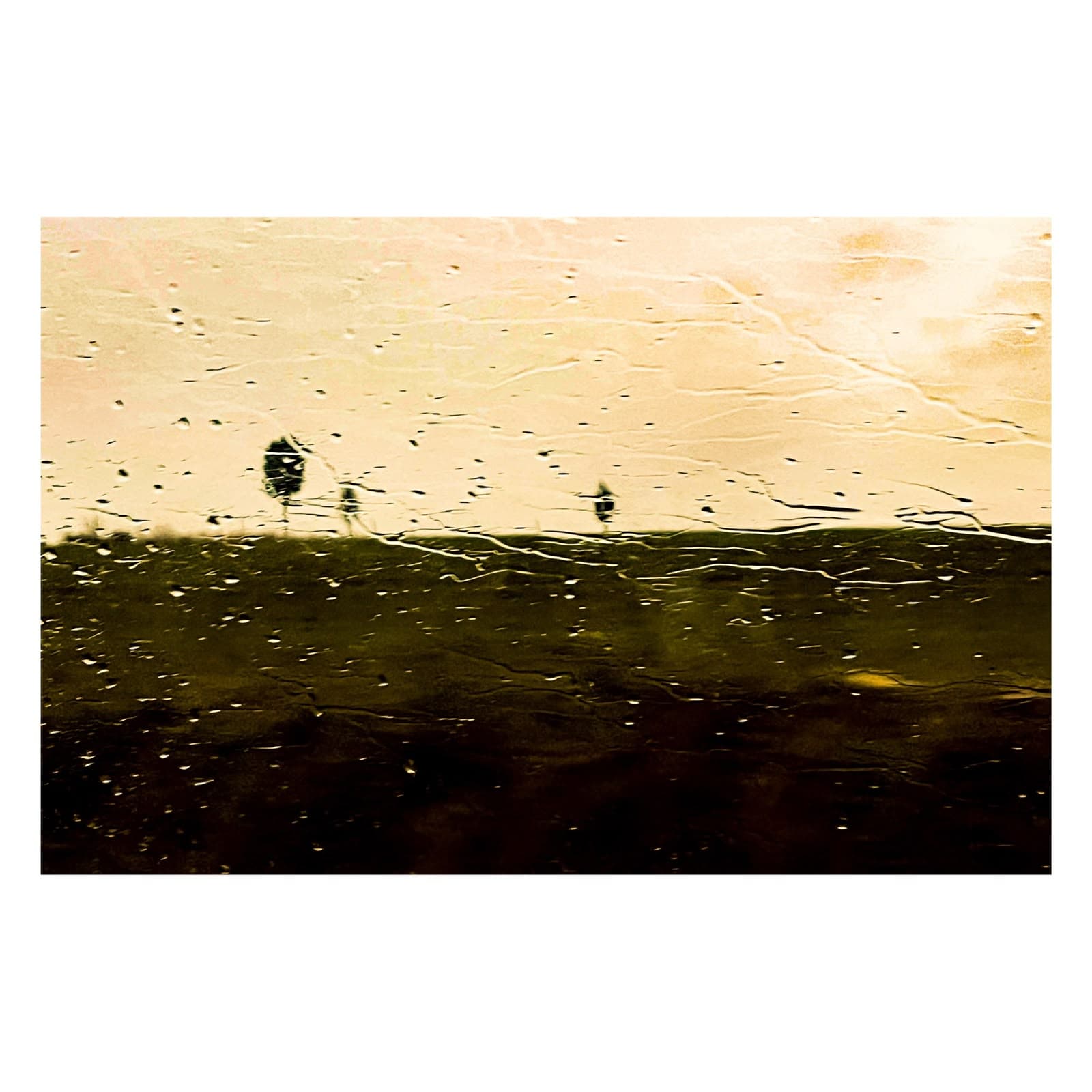 Sunday — Fine Art landscape through rain glass in Tuscany by Andrea Polmüller, 2026